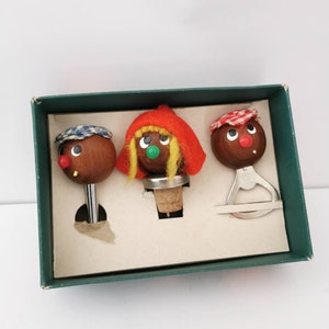 Bar set 50s male funny mid century bottle opener corkscrew cork