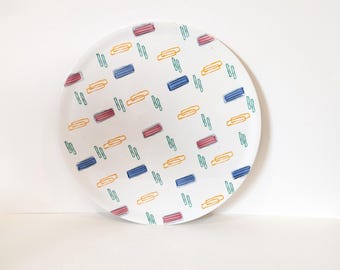 Old 60s Schramberg Bianca ceramic cake plate 31 cm