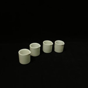 4 mini white porcelain lemon jug Schönwald lemon jug 70s jug