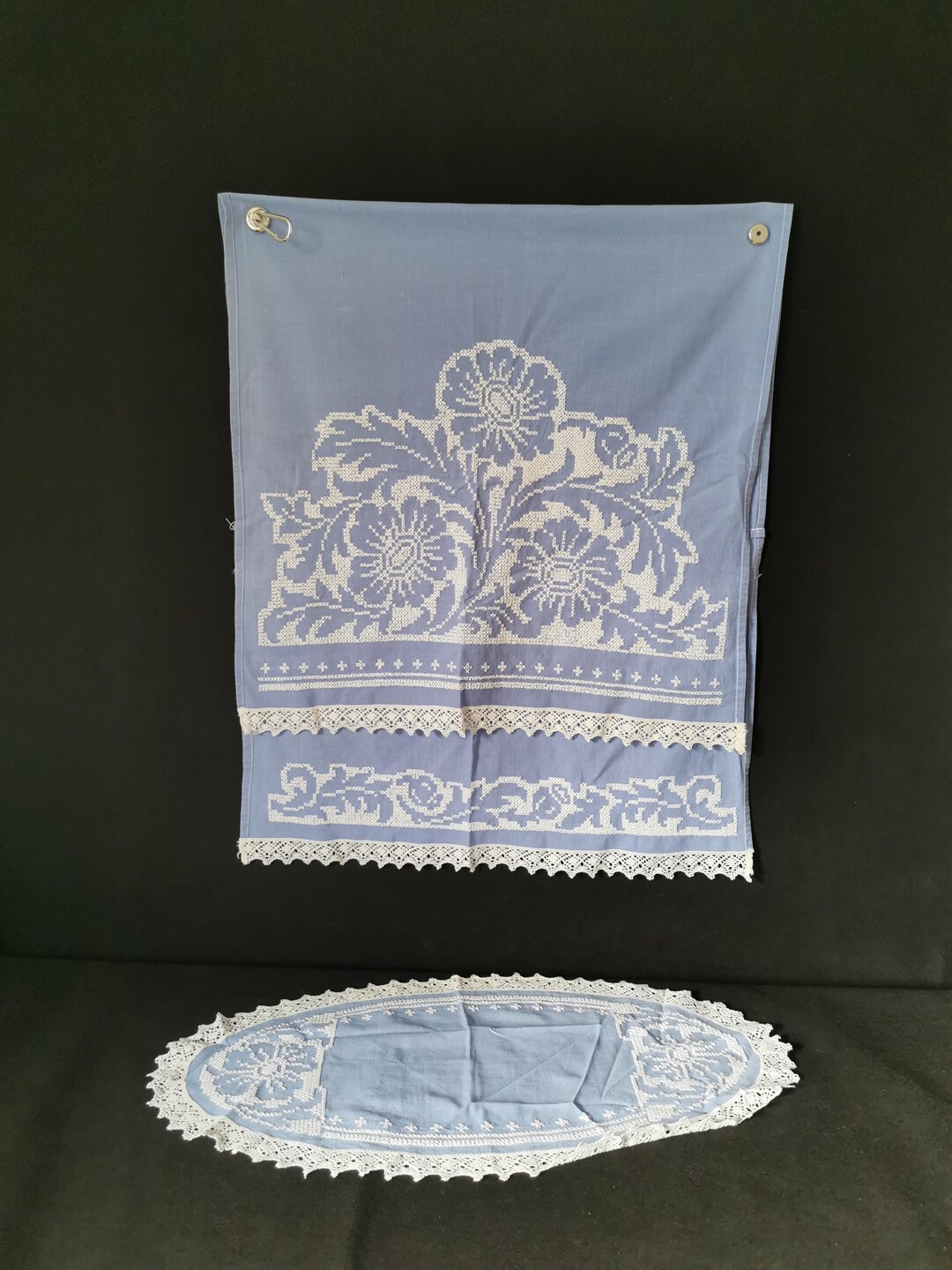 Vintage Over Towel Kitchen Towel Embroidered Cloth Tablecloth Handmade Blanket Decoration