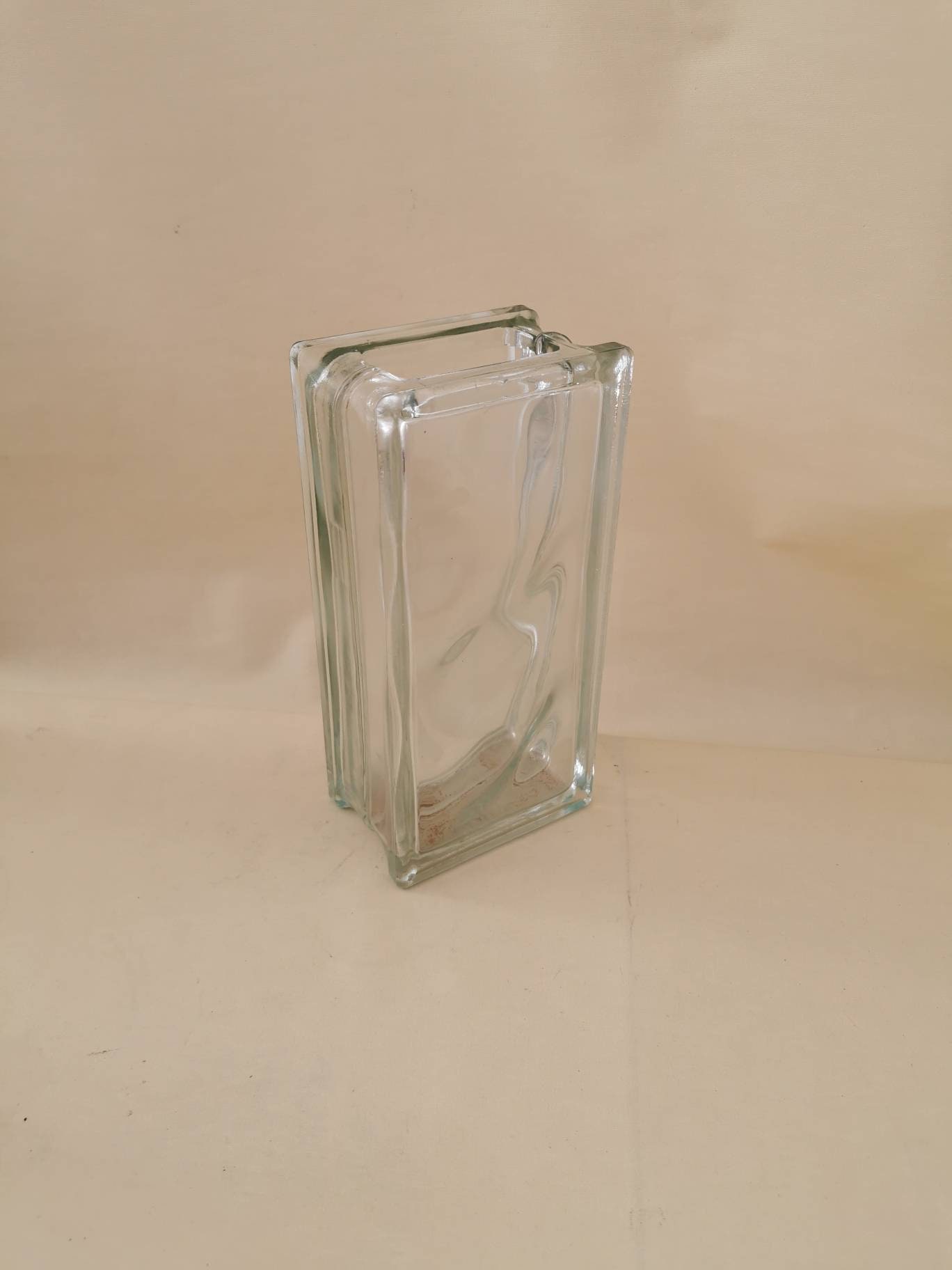 Glass Block Vase Glass Block Vase Orchid Vase Space Age 70s Etsy