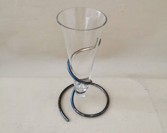 WMF Vase Turmalin Glasvase shabby Vase Vintage Miniatur