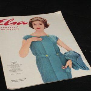 Elsa 1959 handmade knitwear crochet fashion sewing image 1