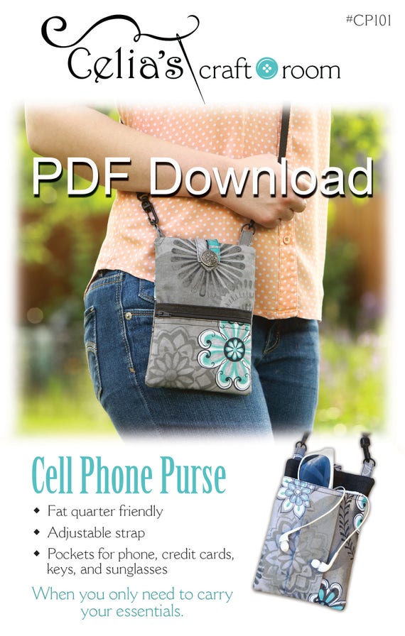 Pdf Crossbody Cell Phone Purse Sewing Pattern  Etsy-6194