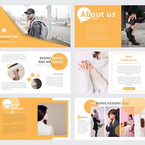 Mall för presentation om marknadsundersökning, 30 kreativa bilder, PowerPoint, Keynote och Google Slides, strategi för modemärken