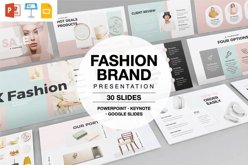 Fashion Brand Presentation Template, Pastel Boutique Pitch Deck ...