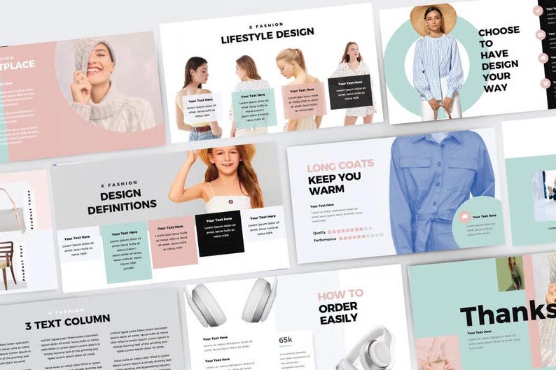 Fashion Brand Presentation Template, Pastel Boutique Pitch Deck ...