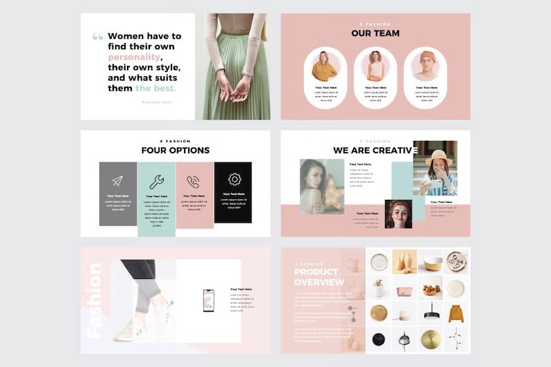 Fashion Brand Presentation Template, Pastel Boutique Pitch Deck ...