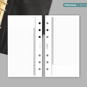 Einlagen "Tracker Monate quer" für Ringplaner - Personal & A5