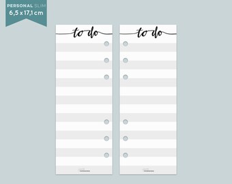 ToDo List - Personal slim - Notepaper - 25 Sheets