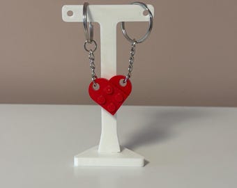 Lego Heart Keychain