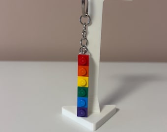 Lego Rainbow Pride Keychain