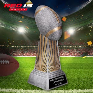 Personalized Football Trophy, Football Award, Youth Football Trophy, Custom Football Trophy, Laser Engraved Football Trophy