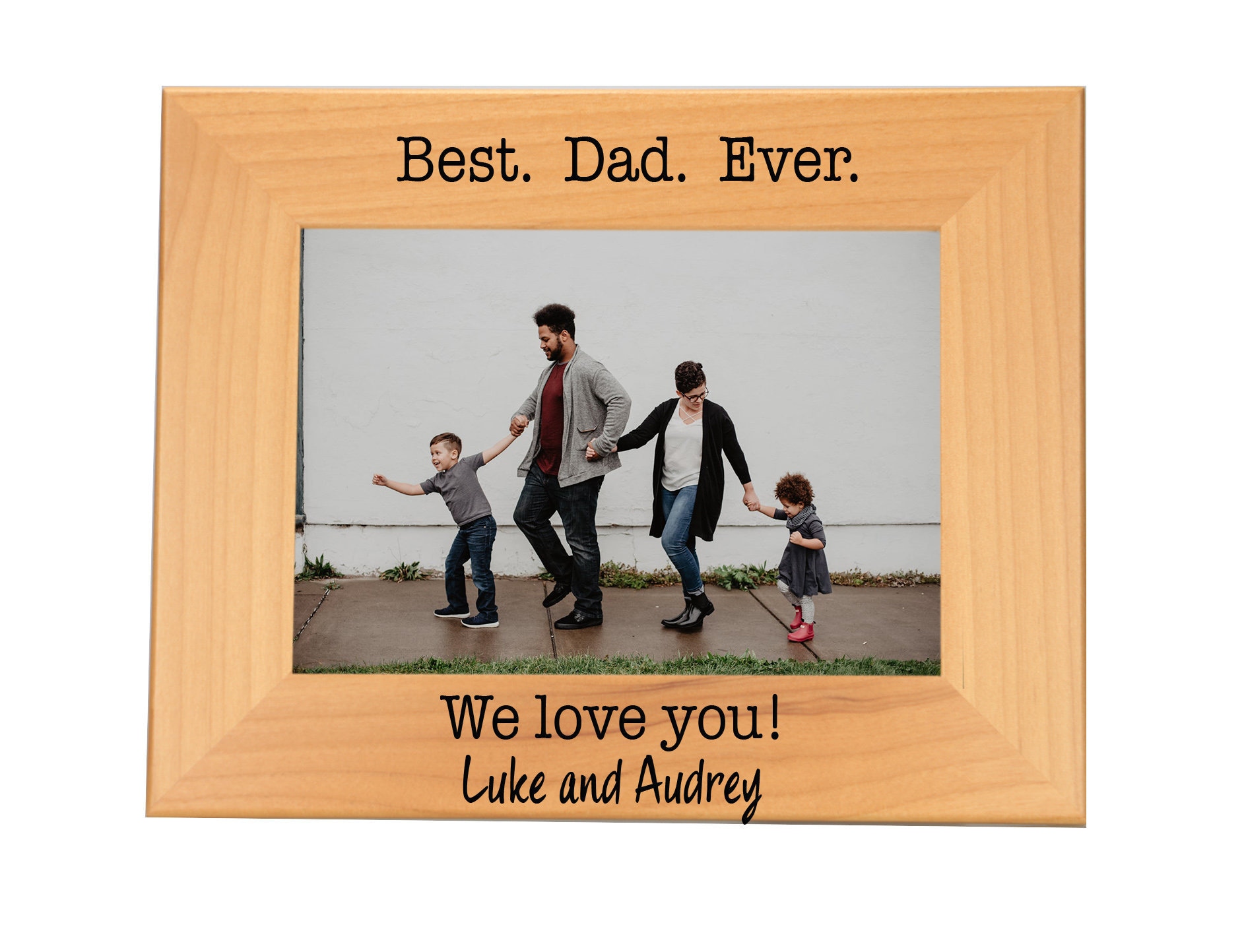 Best Dad Ever Personalized Picture Frame Personalized Etsy