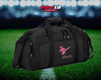 Personalized Karate Girl Duffel Bag, Embroidered Mixed Martial Arts bag, Gift for Karate, Karate Bag