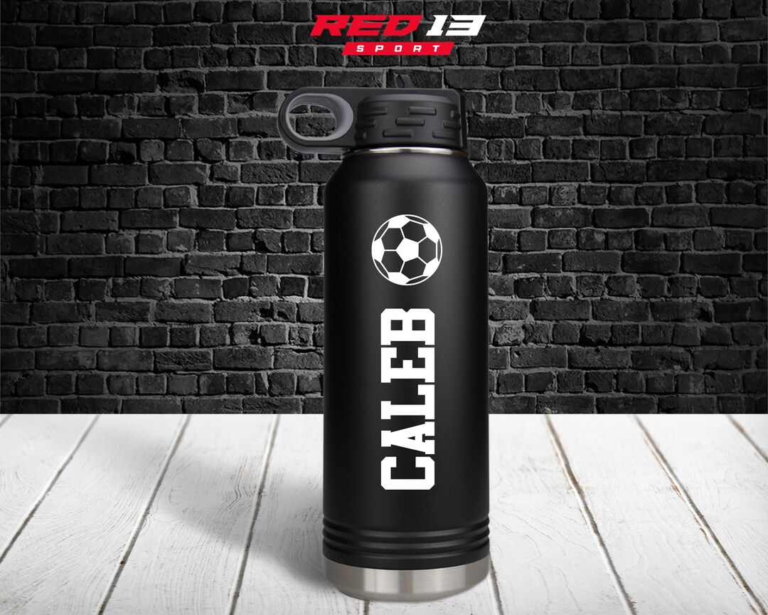 Soccer Player Gift, Personalized 32 Oz Stainless Steel Water Bottle ...