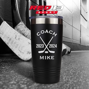 Personalized Hockey Coach Tumbler, Hockey Coach Gift, Coach Cup, Hockey Team Gift, Personalized Hockey Coach Gift, Hockey Coach Appreciation