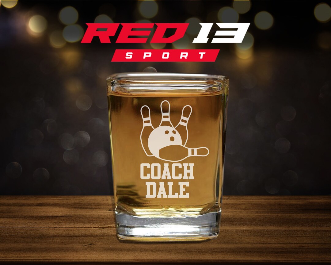 Bowling Coach 2.5 Oz. Shot Glass, Bowling Coach Gift, Gift for a Bowling Coach, Bowling Shot
