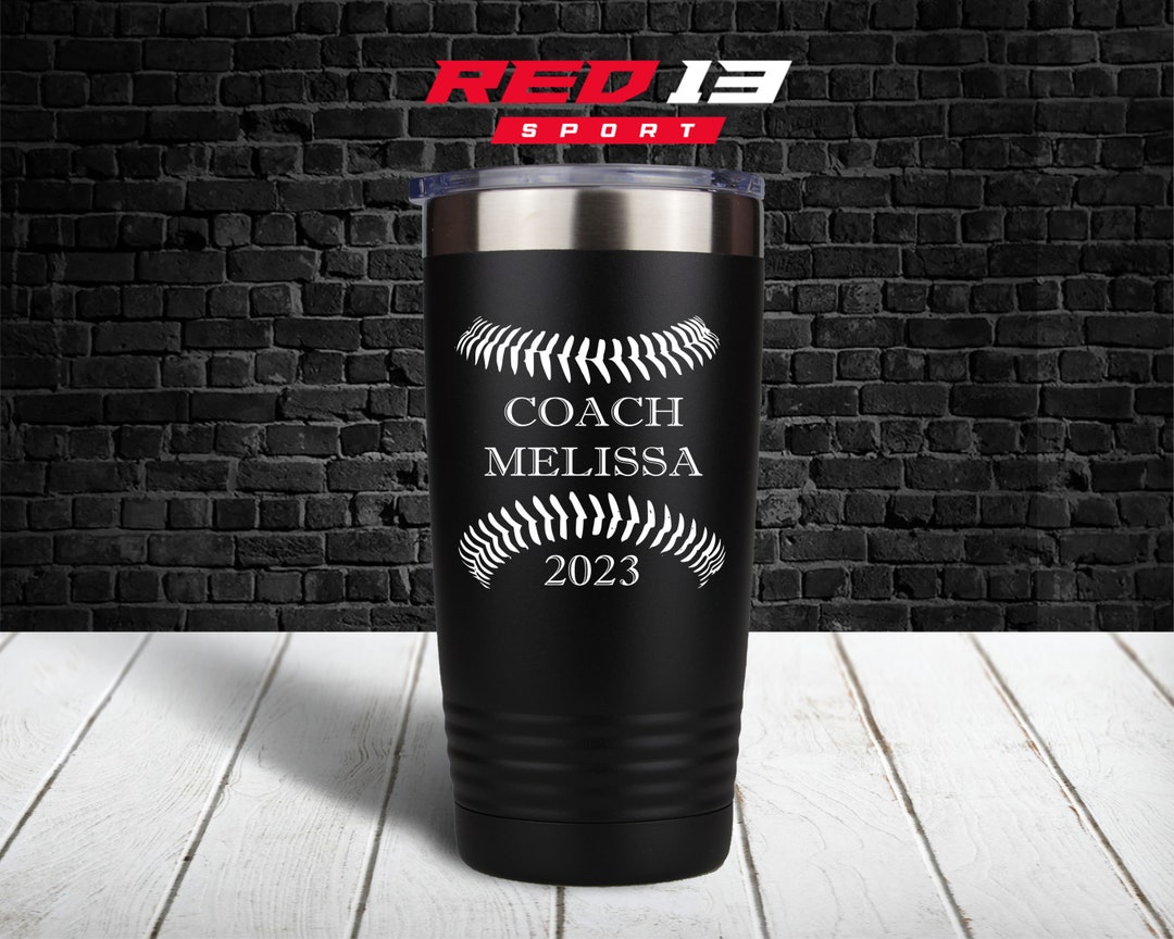 Personalized Softball Coach Tumbler Softball Coach Gift Etsy