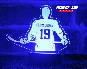 Personalized Hockey Player LED Night Light