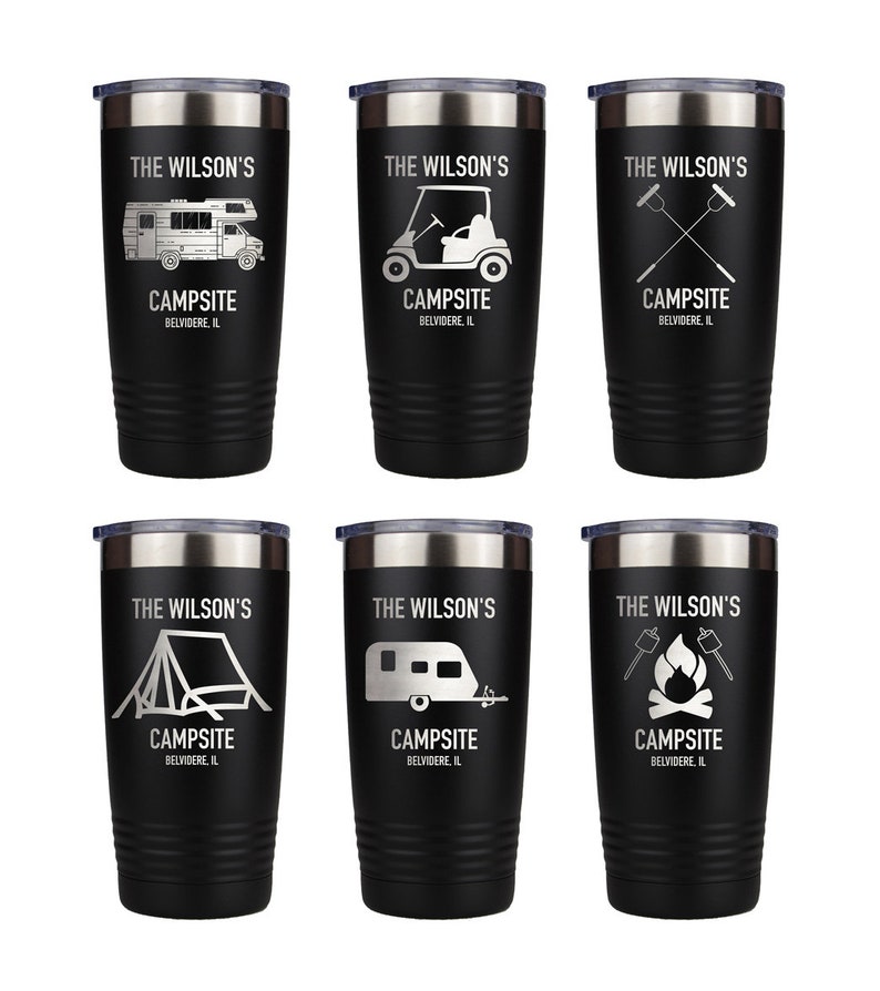 Personalized Camping Tumbler Camp Life RV Life Family Etsy