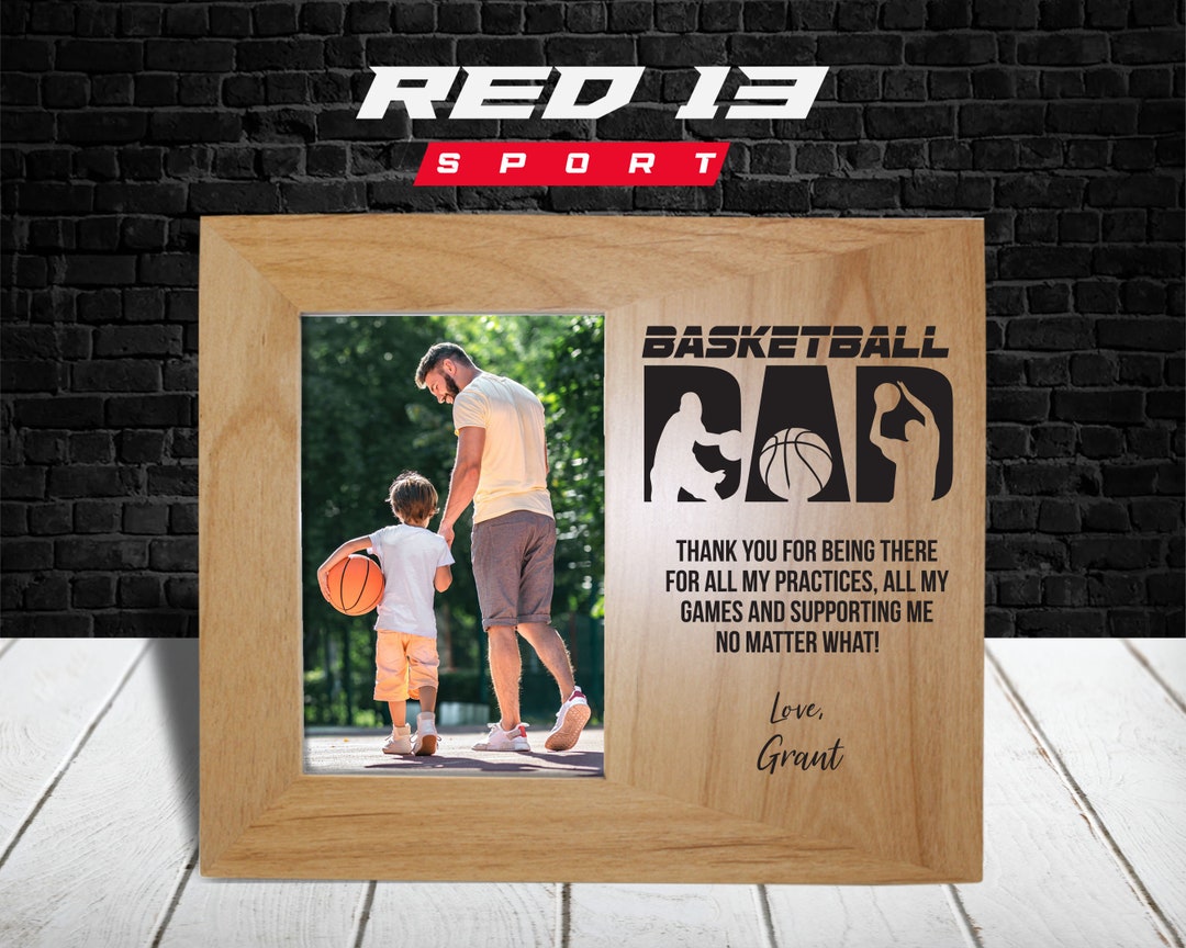Personalized Basketball Dad Picture Frame, Basketball Dad Picture Frame