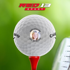 Personalized  Fathers Day Golf Ball with Photo, Father&#39;s Day Golf Ball Gift, Gift for Dad, Personalized Golf Balls, Personalized Golf Ball