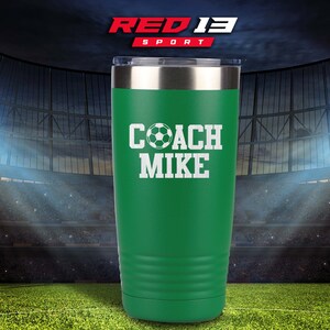 Personalized Soccer Coach Tumbler, Soccer Coach Gift, Coach Cup, Soccer Team Gift, Personalized Soccer Coach Gift