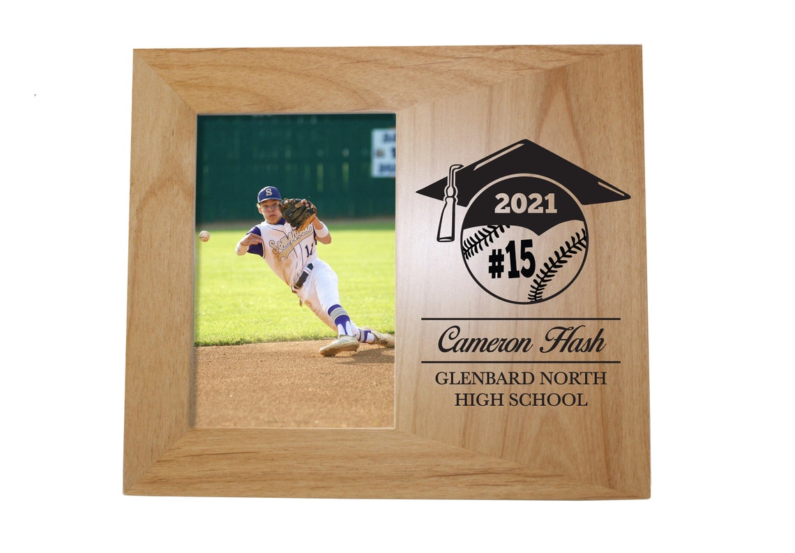 Personalized Baseball Graduation Frame Class of 2021 Gift Etsy