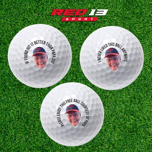 Personalized Funny Golf Ball, Fathers Day Gift, Gift for Golfers, Gift for Dad, Retirement Gift, Gift for Groomsmen