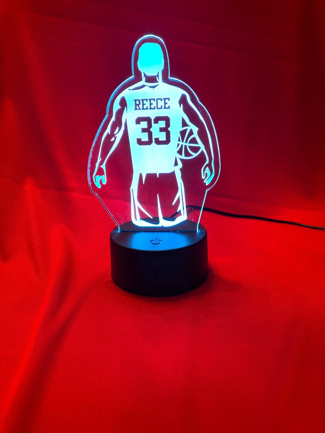 Personalized LED Basketball Night Light, Basketball Light, Personalized
