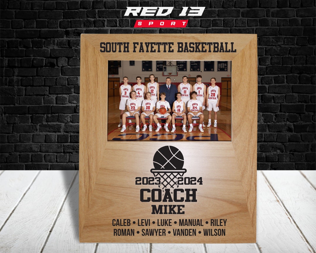 Personalized Basketball Coach Picture Frame, Basketball Coach Picture