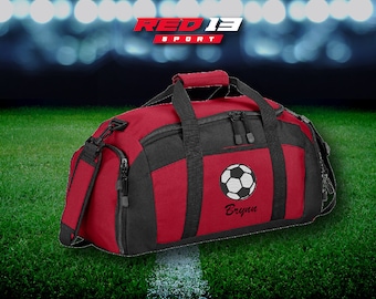 Personalized Soccer Duffel Bag, Embroidered soccer bag, Soccer game bag, sport bag, girls soccer bag, boys soccer bag
