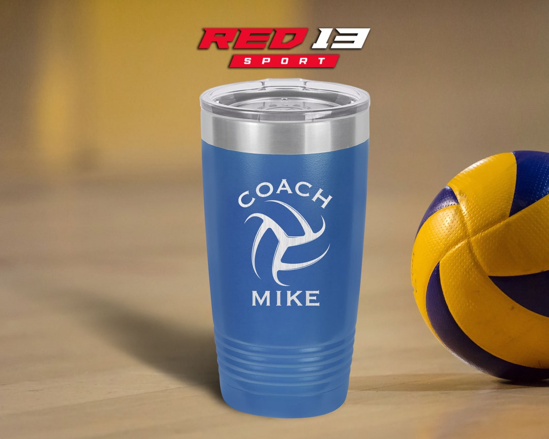 Personalized Volleyball Coach Tumbler Volleyball Coach Gift Etsy