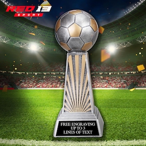 Personalized Soccer Trophy, Soccer Award, Youth Soccer Trophy, Custom Soccer Trophy, Laser Engraved Soccer Trophy