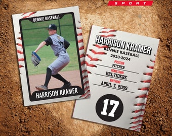 Personalized UV Printed Metal Baseball Card, Custom Sports Card, Baseball Player Gifts