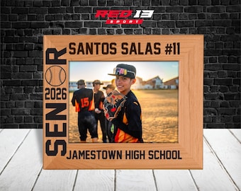 Personalized 2026 Senior Baseball Photo Frame