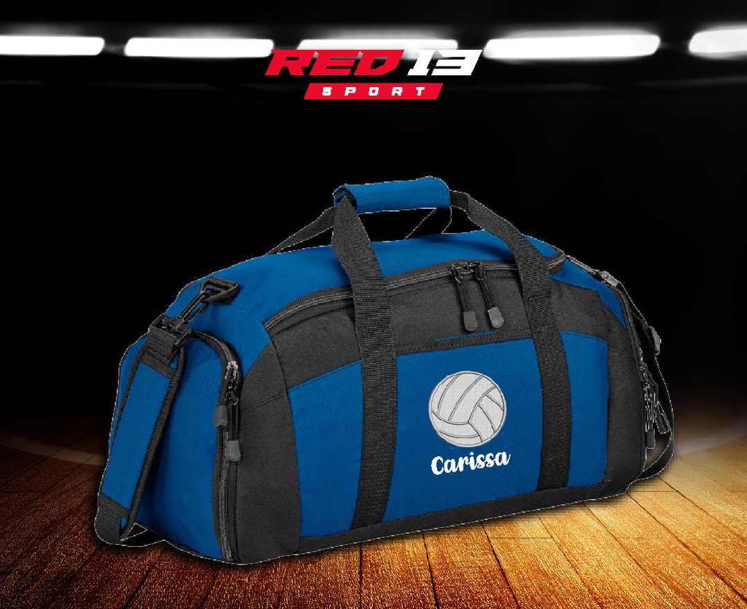 Personalized Volleyball Duffel Bag, Embroidered Volleyball Bag