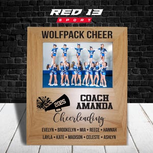Personalized Cheerleading Coach Frame, Gift for Cheerleading Coach, Cheer Coach Gift, Gift for a Cheerleading Coach,  Cheerleading Gift Idea