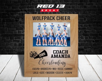 Personalized Cheerleading Coach Frame, Gift for Cheerleading Coach, Cheer Coach Gift, Gift for a Cheerleading Coach,  Cheerleading Gift Idea