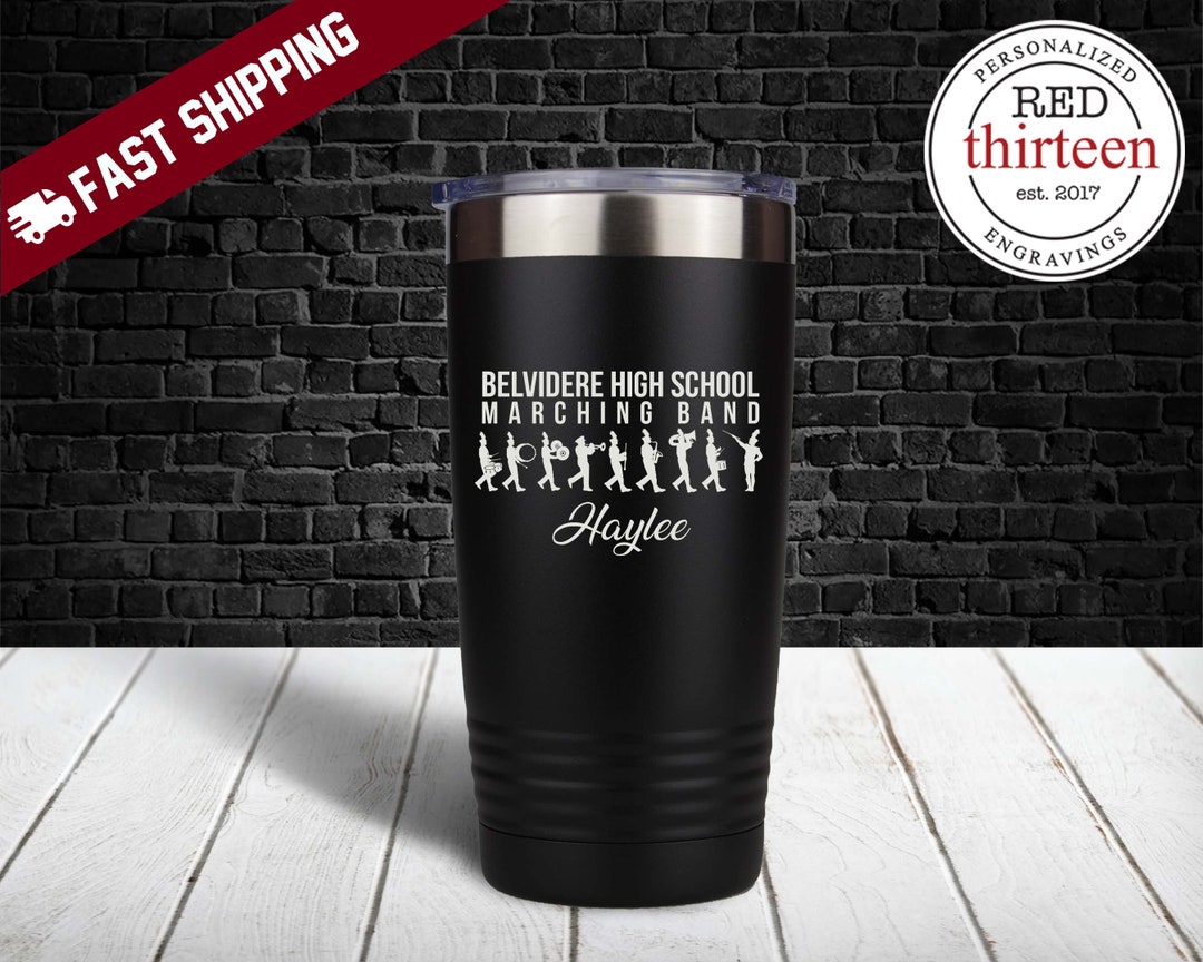 Personalized Marching Band Tumbler, Marching Band Coach Gift, Marching