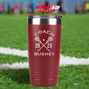 Personalized Lacrosse Coach Tumbler, Lacrosse Coach Gift, Coach Cup, Lacrosse Team Gift, Personalized Lacrosse Coach Gift