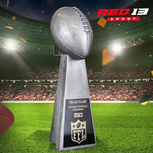 Custom Fantasy Football Trophy, Fantasy Football Award,  Custom Football Trophy, Laser Engraved  Fantasy Football Trophy