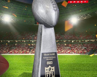 Custom Fantasy Football Trophy, Fantasy Football Award,  Custom Football Trophy, Laser Engraved  Fantasy Football Trophy