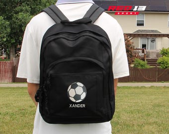 Personalized Soccer School Backpack, Embroidered Soccer bag, Custom Soccer Back Pack, Back To School Backpack, Personalized Soccer Bag