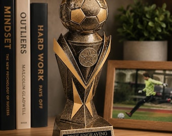 Personalized Soccer Trophy, Soccer Award, Youth Soccer Trophy, Custom Soccer Trophy, Laser Engraved Soccer Trophy, Sports Trophy