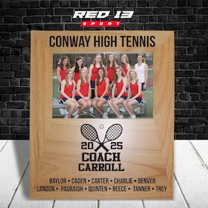 Personalized Tennis Coach Picture Frame, Tennis Coach Picture Frame, Tennis Coach Gift, Gift for a Tennis Coach