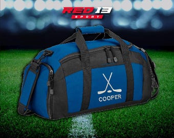 Personalized Hockey Duffel Bag, Embroidered Hockey bag, Hockey game bag, sport bag, Hockey Gym Bag