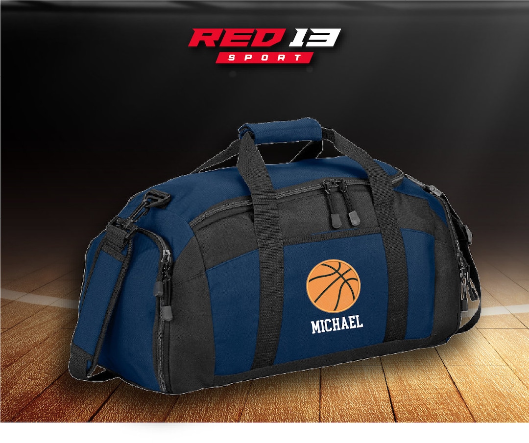 Personalized Basketball Duffel Bag, Embroidered Basketball Bag