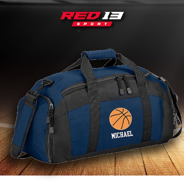 Personalized Basketball Duffel Bag, Embroidered Basketball bag, Basketball game bag, sport bag, Basketball Gym Bag